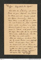Nachlass Franz Steindachner, Karte von Eduard Graeffe an Franz Steindachner (23.01.1901), Inv.Nr. 173.32, Seite 2